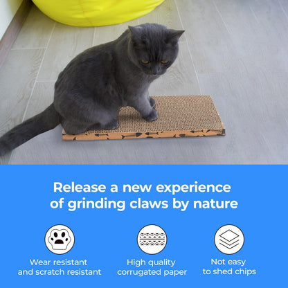 Roadtofree Mini-Katzenkratzbrett, kleiner Katzenkratzbaum aus Pappe für Wohnungskatzen (2 Stück)
