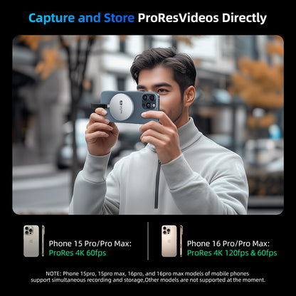 SAN ZANG MASTER Magnetic Portable Solid State Drives: Ultra-Thin, Portable Design for Secure Grip, Easy Connectivity, and Reliable Performance (1, TB)