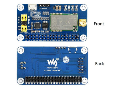SX1262 LoRa HAT for Raspberry Pi Series Boards 915MHz Frequency Band,Support Data Transmission up to 5km,Wake on Radio,Wireless Config, Carrier Sensing, Communication Key