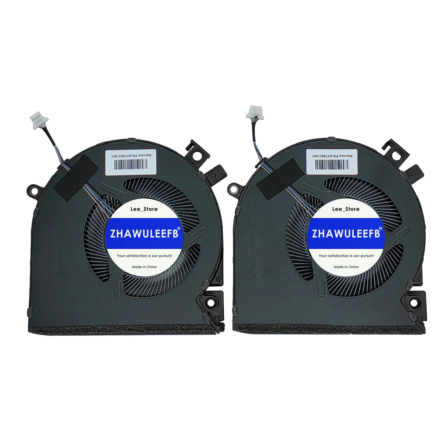 Replacement New Laptop CPU+GPU Cooling Fan for HP Victus 15-FA 15-FB 15-fa0031dx 15-fb0028nr TPN-Q278 TPN-Q279 15-FB0028NR 0050AX 0103LA Series N17902-001 N13304-001 DFS5K22B056737 FPJY 2-Pack Fan