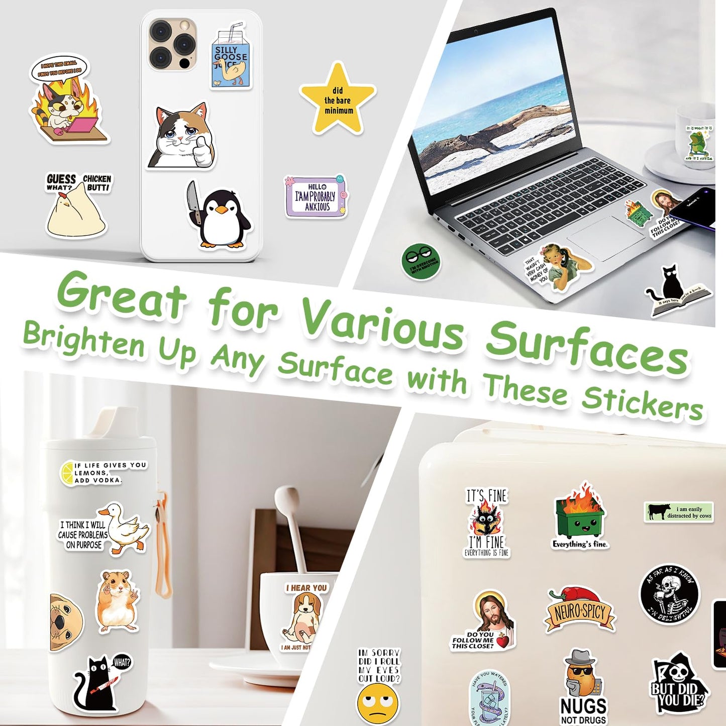 Aowplc 50 Pcs Nurse Stickers, Vinyl Nursing Stickers Decals for Laptops and Water Bottles, Nurse Accessories for Work