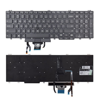 SUNMALL Replacement Keyboard Compatible with Dell Latitude 5500 5501 5510 5511.Precision 3540 3541 3550 3551 with Pointer and Backlight
