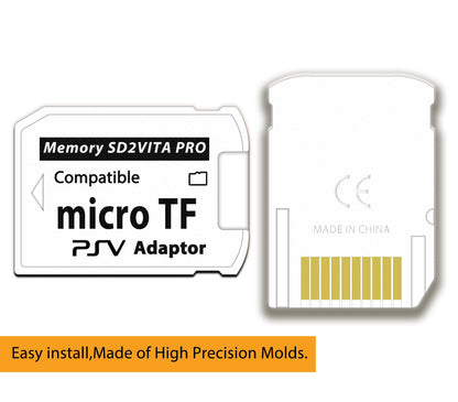 SD2Vita 6.0 PS Vita Memory Card Adapter with 128GB Micro SD Card, High Speed microSDXC UHS-I Flash Memory Card with PSVita SD Card Adapter for PSV 1000/2000 PSTV FW 3.60 HENkaku Enso System