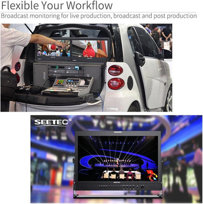 SEETEC P215-9HSD-192 21.5 Inch Broadcast Production LCD Monitor 3G SDI 4K HDMI Input and Output IPS Full HD 1920x1080