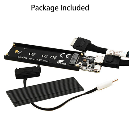 Sintech Oculink SFF-8611/8612 M.2(NGFF) NVMe SSD External Case with Oculink 50cm Cable,Comatible with SteamDeck GDP Thinkbook 14+/16+ UM780 XTX AOOSTAR Mini PC