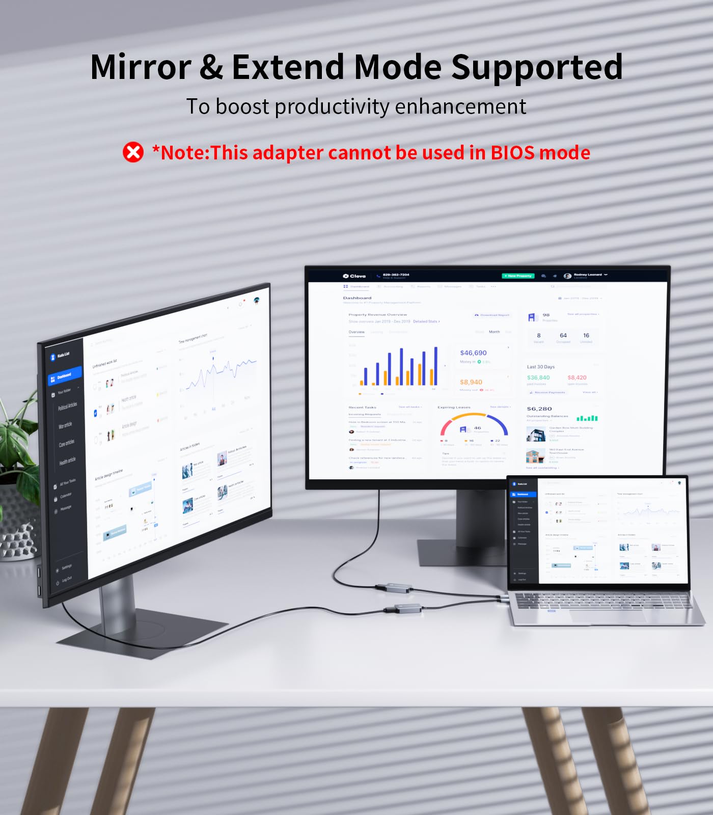 Reborn USB 3.0 to DisplayPort Adapter, 1080P@60Hz USB 3.0 Male to DisplayPort Female Multi-Display Cable Converter Suitable for MAC OS, Windows 7/8/10/11