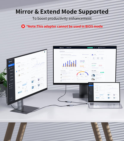 Reborn USB 3.0 to DisplayPort Adapter, 1080P@60Hz USB 3.0 Male to DisplayPort Female Multi-Display Cable Converter Suitable for MAC OS, Windows 7/8/10/11