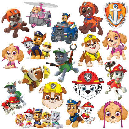 Paw Patrol Variety 50ct Vinyl Large Deluxe Stickers Variety Pack - Laptop, Water Bottle, Scrapbooking, Tablet, Skateboard, Indoor/Outdoor