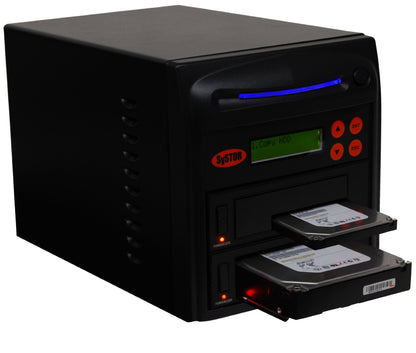 Systor 1:1 HDD/SSD Hard Drive Duplicator - 5.4GB/Min - Standalone Copier & Eraser/Sanitizer for Multiple SATA 3.5 Disk & 2.5 Solid State Drives - Copy Speeds of up to 90MB/Sec (SYS101HS-DP)