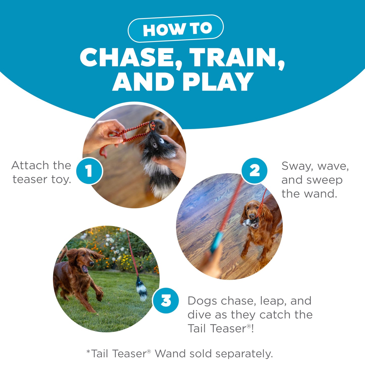 Outward Hound Tail Teaser Replacement Lure for Dog Teaser Wand, Fox