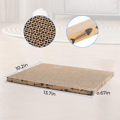 Roadtofree Cat Scratcher Cardboard Cat Scratching Board Cat Scratchers for Indoor Cats Cat Scratching pad (1pcs)