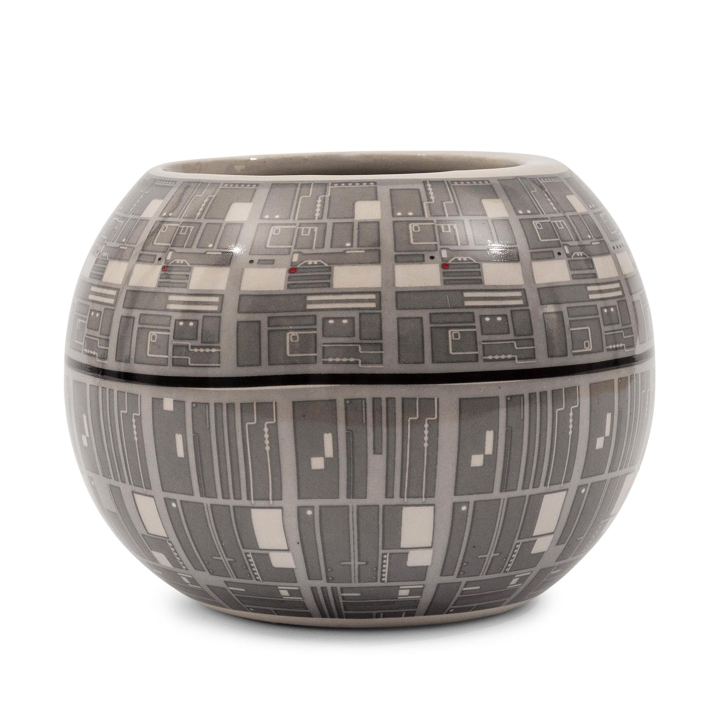 Silver Buffalo Star Wars Todesstern 3D-geformter Keramikbecher für Cappuccino, Latte oder heißen Tee, 590 ml, Grau-Mehrfarbig SV9195