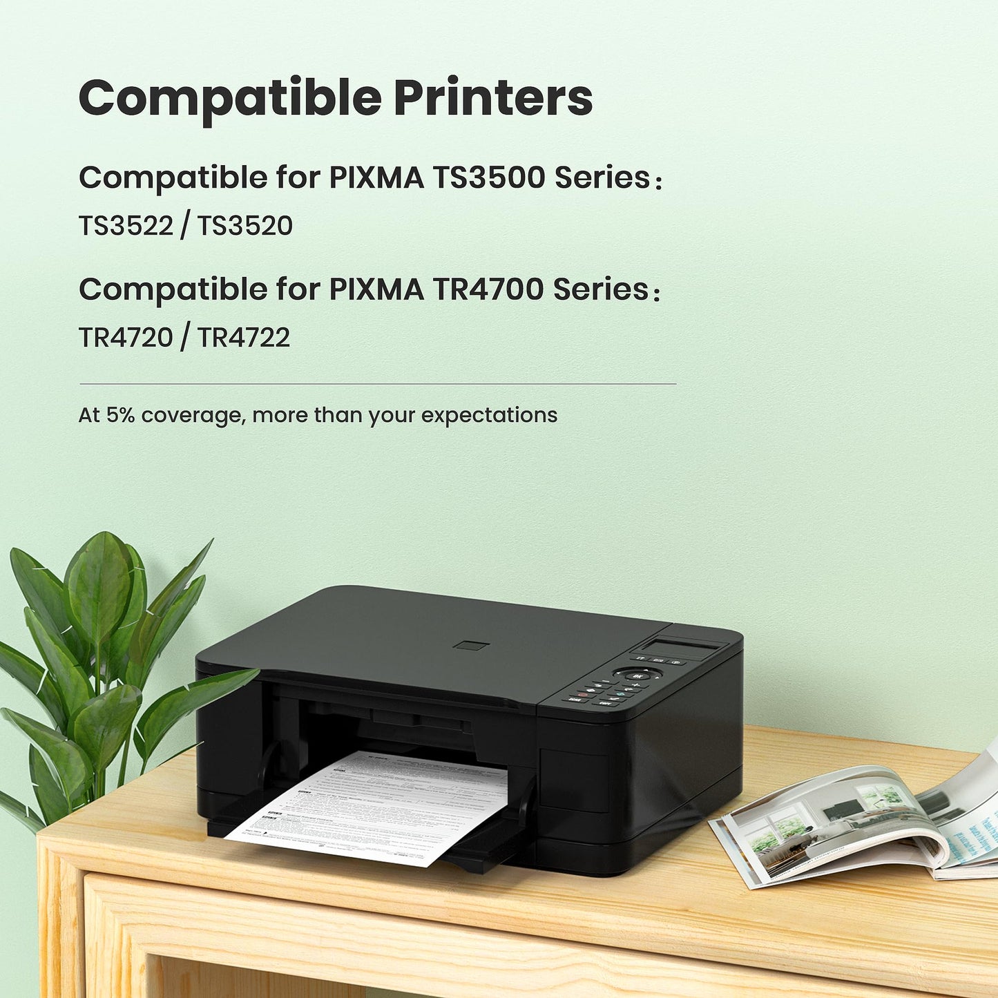 PG-275XL/CL-276XL Ink Cartridge Combo Pack Replacement for Canon 275 and 276 Ink cartridges for Pixma TR4720 TS3522 TS3520 TS3720 TS3722 TS3500 TR4722 TR4723 TR4700 High Yield (2 Pack)