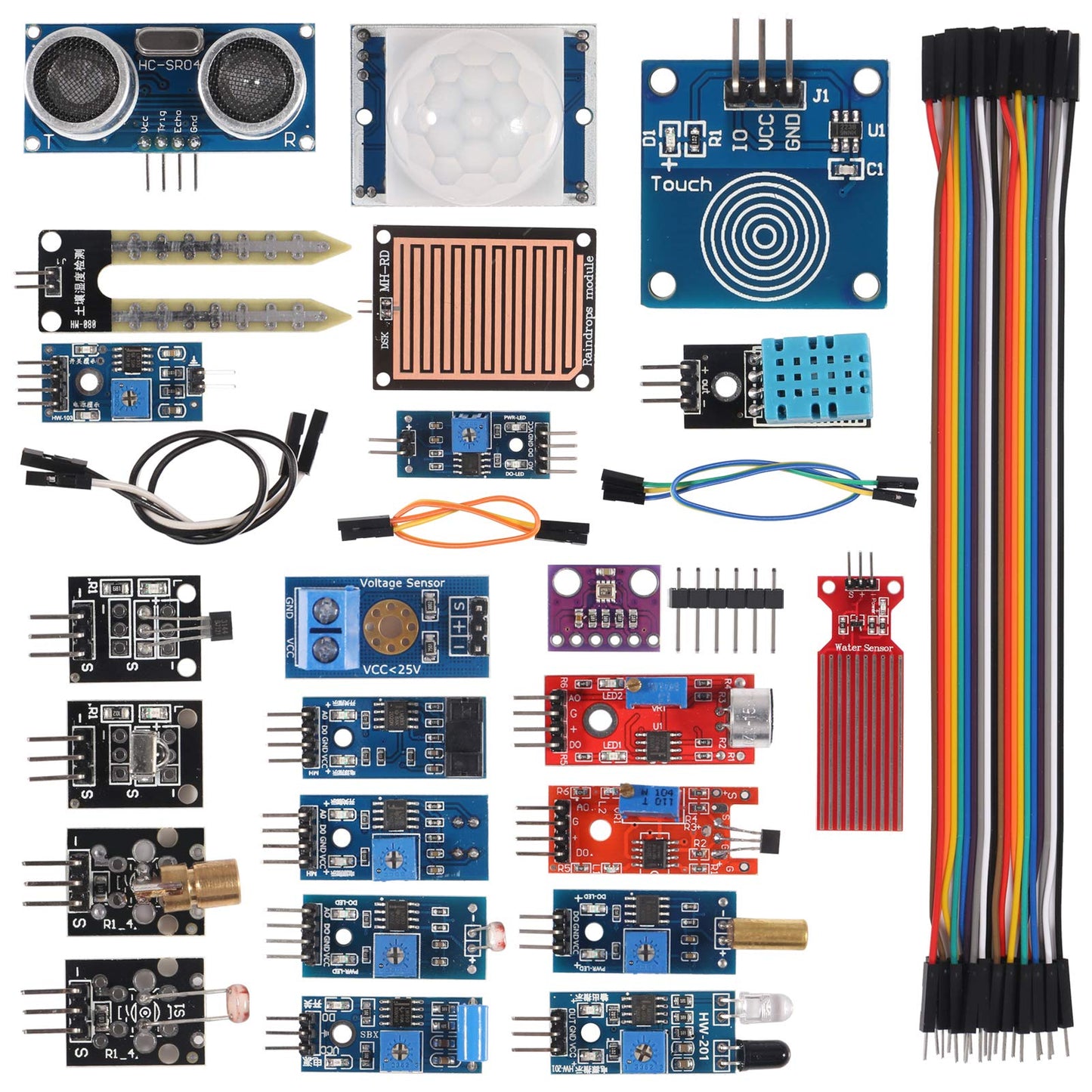 Sensor Modules Kit for Arduino Raspberry, 22 in 1 Project Super Starter Kits for UNO R3 Nano V3.0 Mega 2560 Mega 328 Project Starter Kit