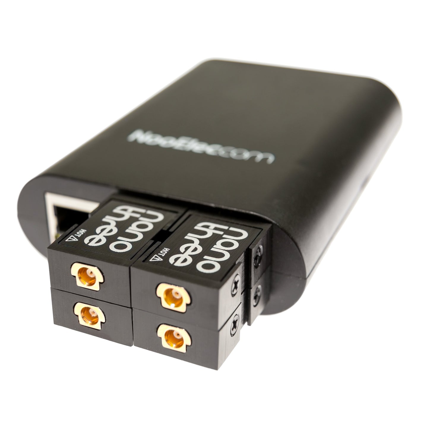 NooElec NESDR Nano 3 - Premium Tiny RTL-SDR w/Aluminum Enclosure, 0.5PPM TCXO, SMA & MCX Input & Custom Heatsink. RTL2832U & R820T2-Based Software Defined Radio