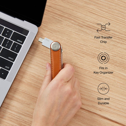 Orbitkey USB-C | USB-Stick mit Schnellübertragungschip | Schlankes Profil, kompatibel mit Orbitkey Schlüsselorganizer und Schlüsselring