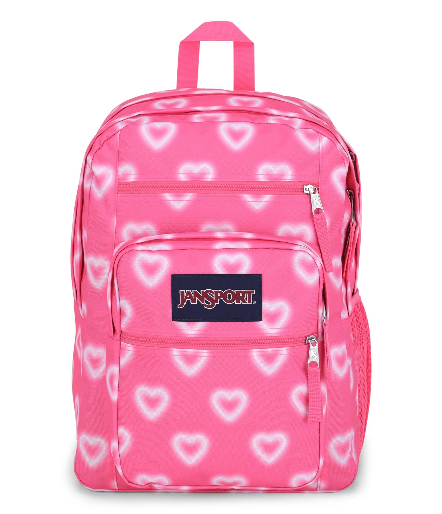 JanSport Laptop-Rucksack – Computertasche mit 2 Fächern, ergonomischen Schultergurten, 15-Zoll-Laptopfach, Tragegriff – Bücherrucksack – Erdbeer-Dusche 