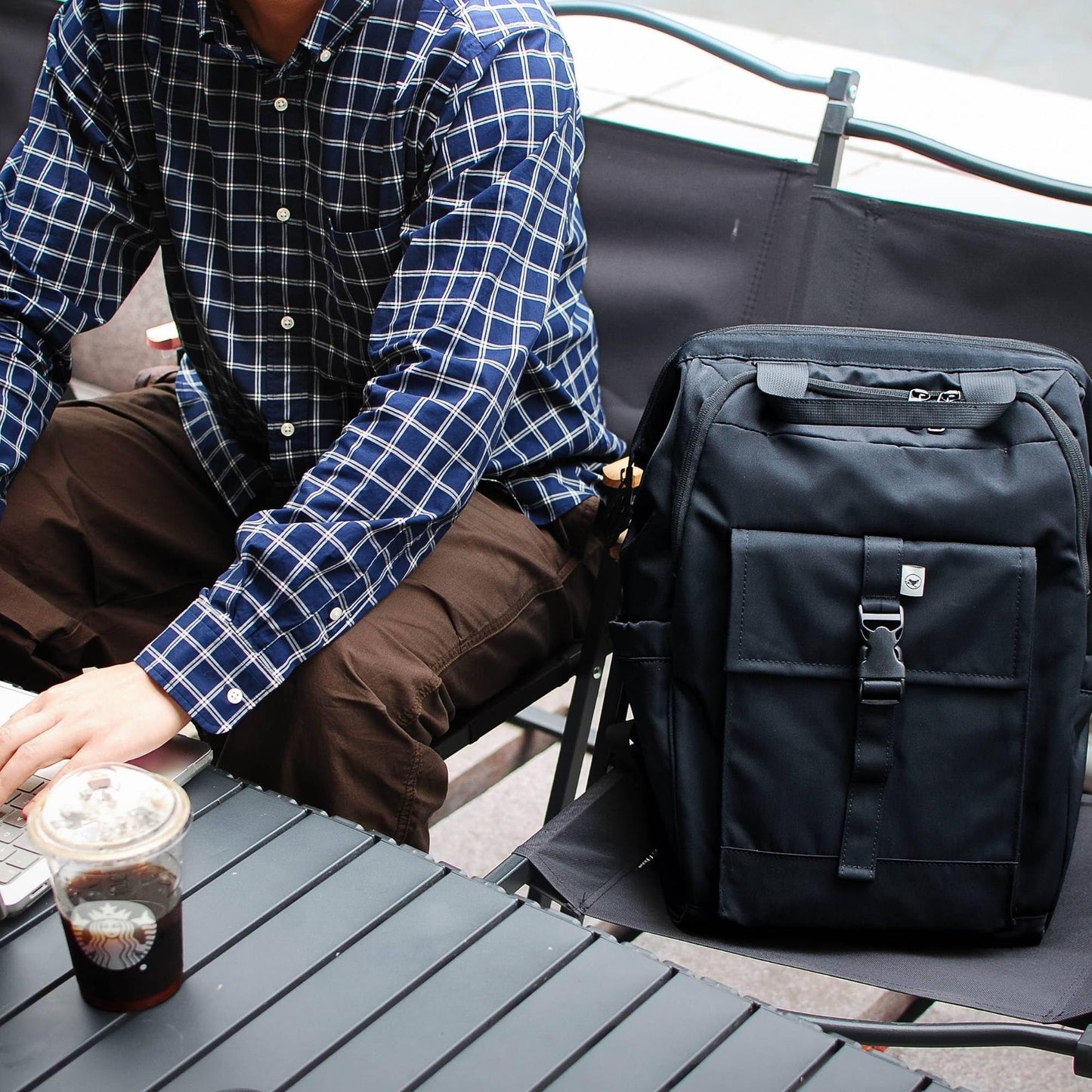 SUNNY BIRD Laptop Backpack, 15.6 Inch Laptop Work Bag, Wide Open Casual Daypack for Women, Men and Adult (Black)