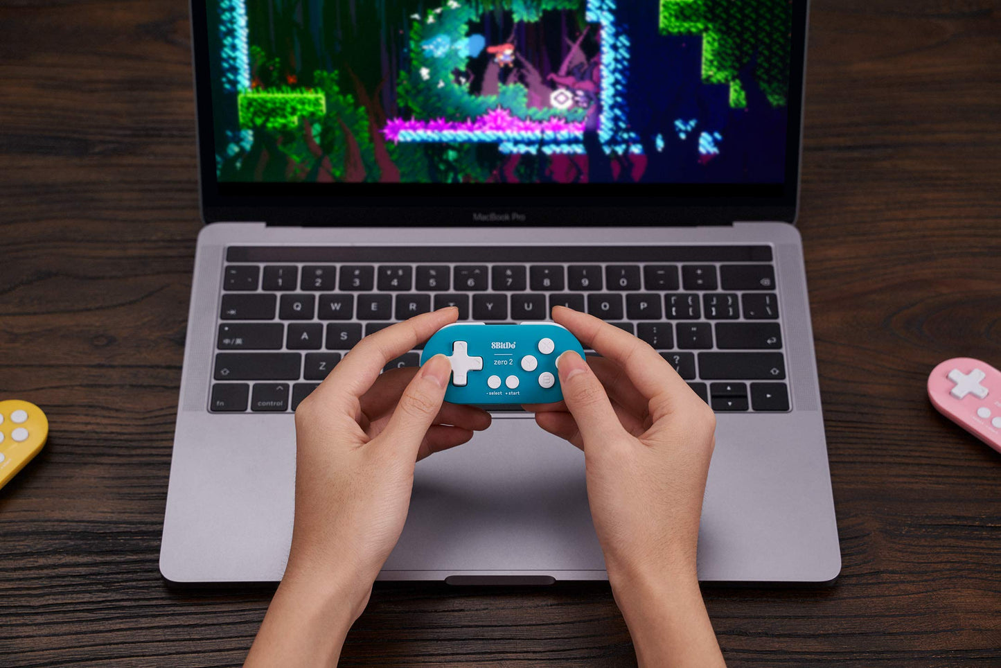 Nargos 8Bitdo Zero 2 Bluetooth Key Chain Sized Mini Controller for Nintendo Switch, Windows, Android and macOS (Turquoise Edition)
