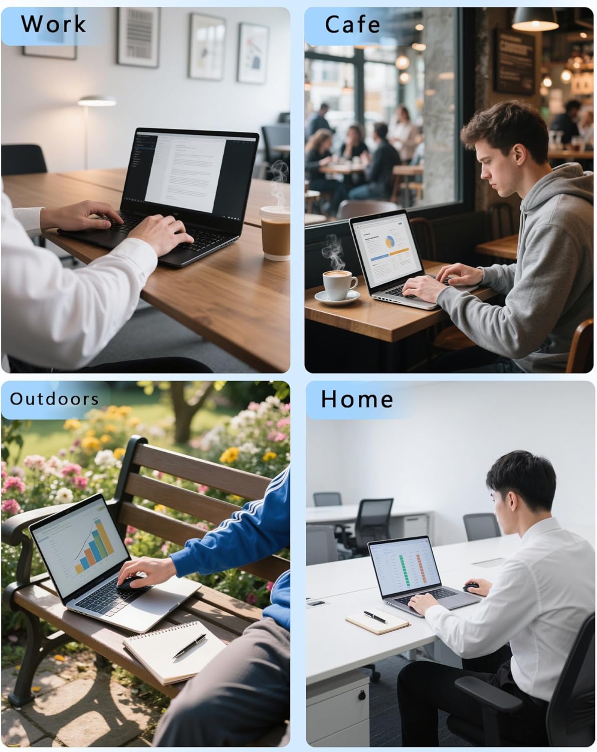 100W USB C Universal Laptop Charger with 15 Tips, Compatible with HP DELL Lenovo Acer Asus Toshiba Samsung MacBook IBM Sony LG & Chromebook, AC Power Adapter (Fits 90W 65W 45W)