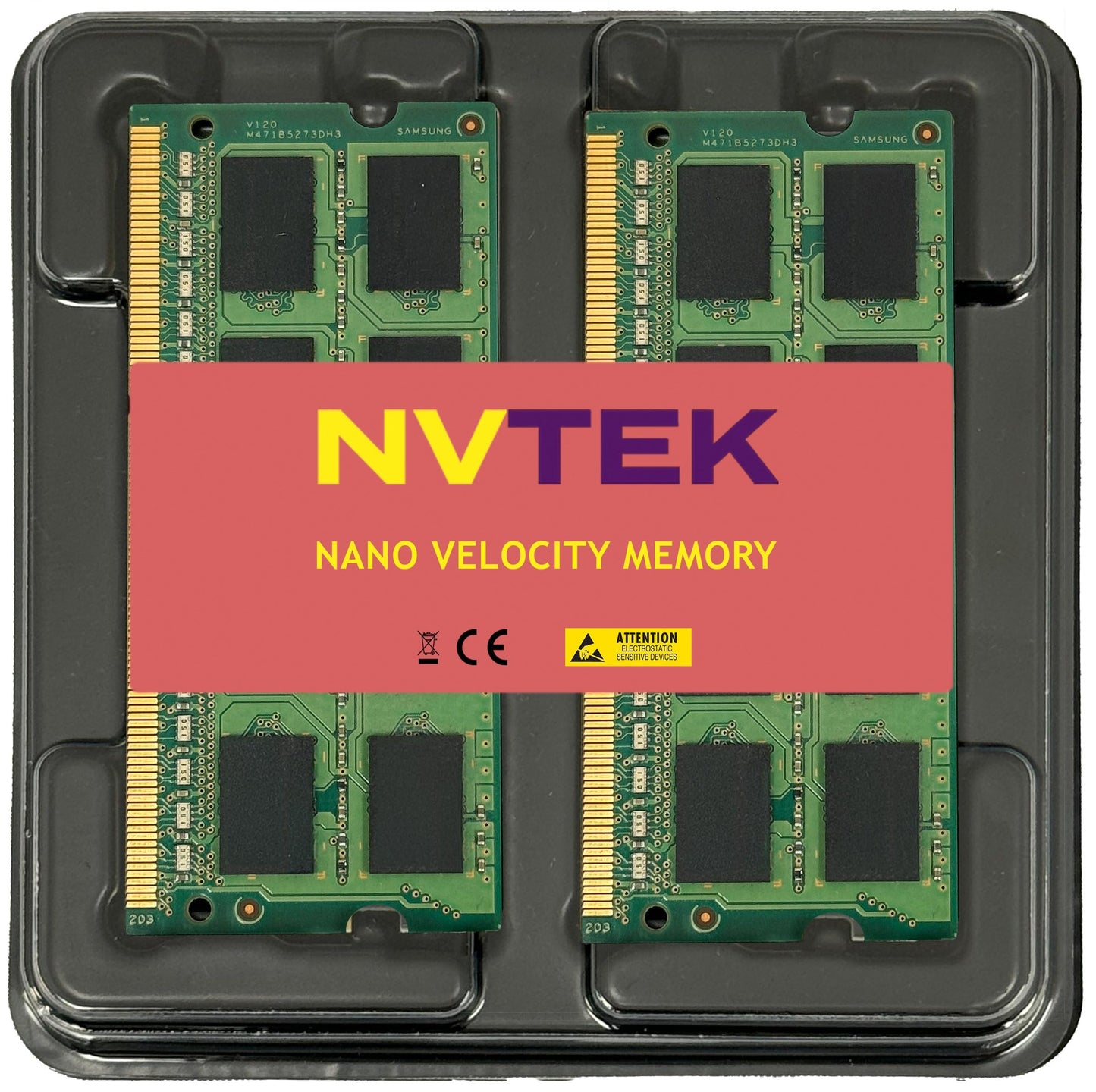 NVTEK 16GB (2X8GB) DDR3 1600MHZ PC3-12800 SODIMM 2Rx8 1.35V 204-PIN Non-ECC Laptop PC Computer Memory KIT