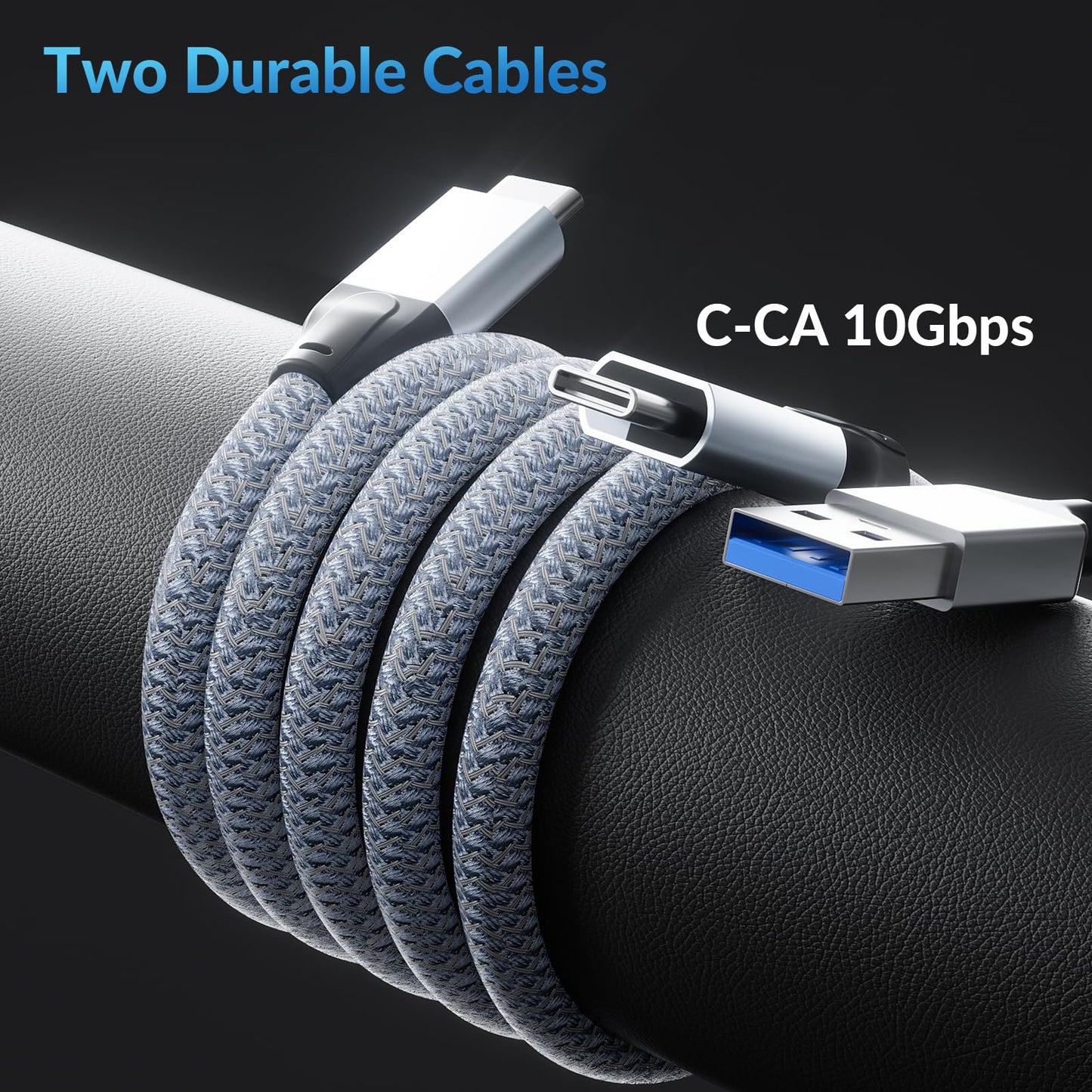 SETMSPACE External Hard Drive, External SSD 500G, Portable Hard Drive 10Gbps | 1030MB/s, USB C Hard Drive for Storage and Backup, High-End Solid State External Hard Drive for Mac, Xbox [LP10-500G]