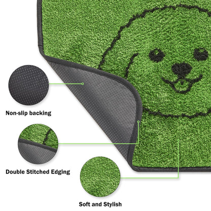 Qeils Reusable Puppy Pads, Washable Pee Pads for Dogs 2 Pack Durable Absorbent Leakproof Dog Training Pads for Home or Travel, Non-Slip Wee Wee Pads Potty Pads 18"x24"