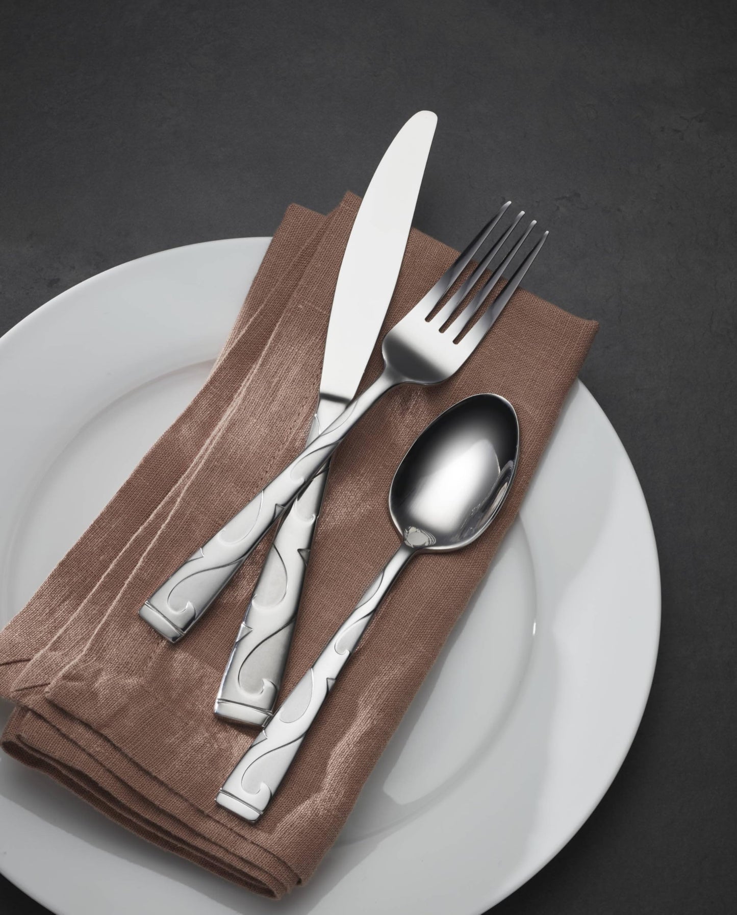 Oneida Tuscany 20-Piece Flatware Set, Service for 4, Silver