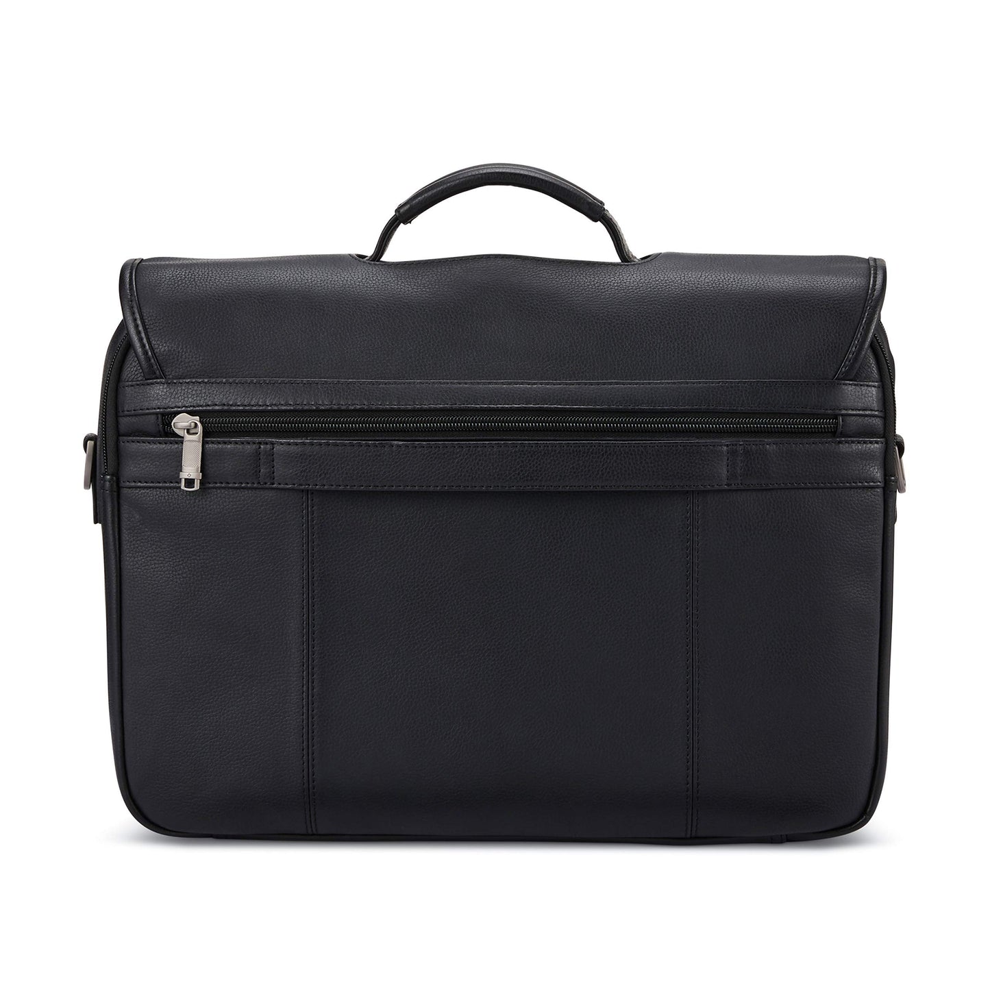 Samsonite Classic Leather Flapover, Black, One Size