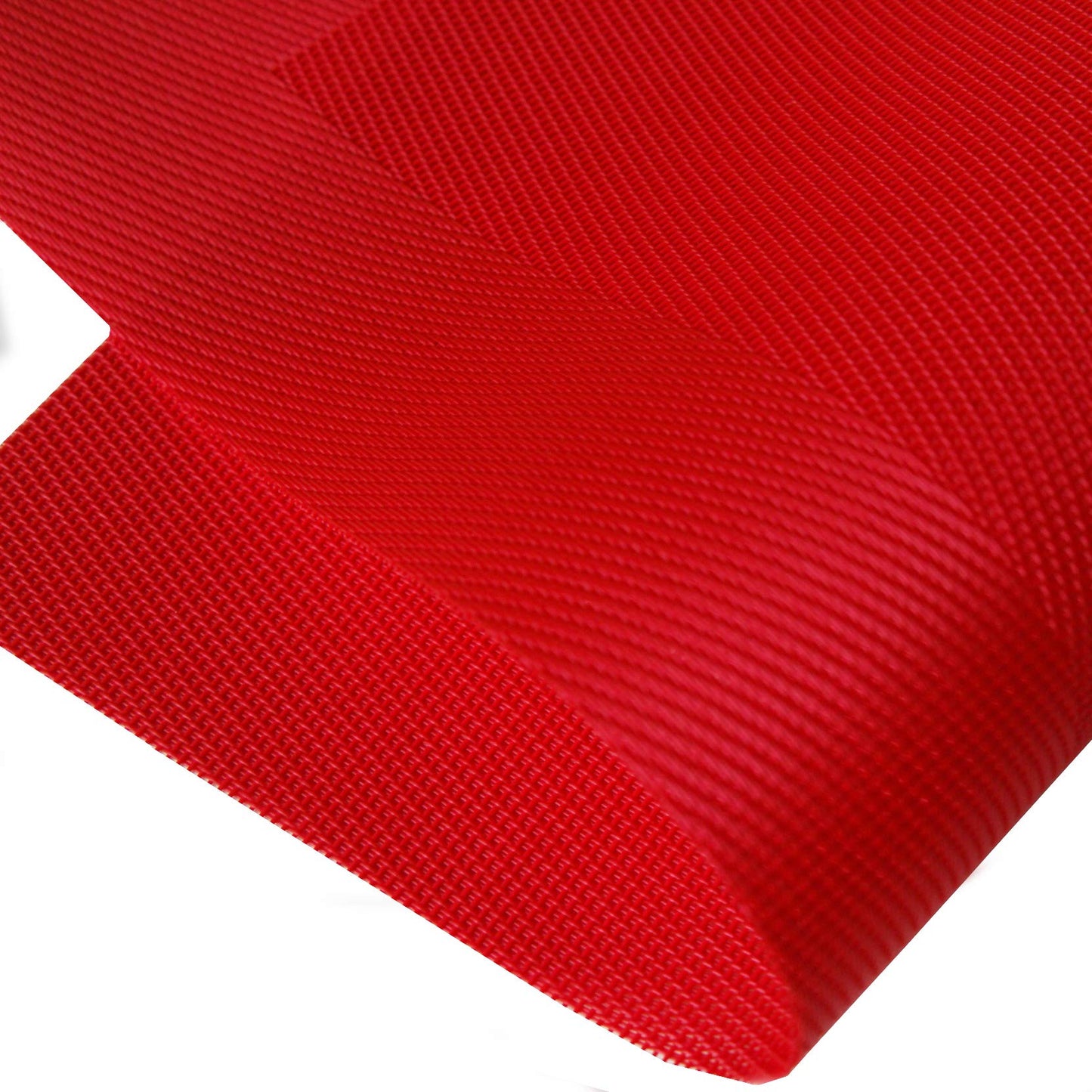 Panda Palm Vinyl Placemats Heat-Resistant Table Mats Washable Easy Clean Plastic Placemats for Dining Table Set of 4(Red)