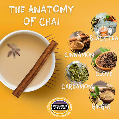 Oregon Chai Original Chai Concentrate, 32 Fluid Ounce (Pack of 6)