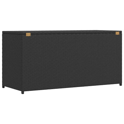 Garten-Auflagenbox Schwarz 120x50x60 cm Poly Rattan