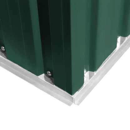 Gartenschuppen Grün Metall 204 x 132 x 186 cm