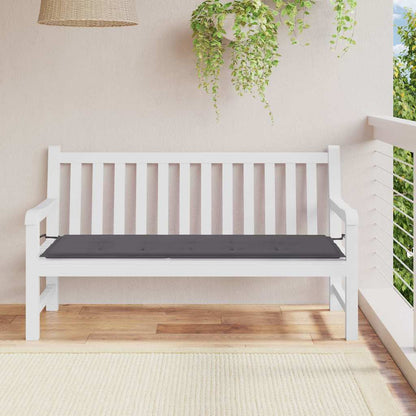 Gartenbank-Auflage Anthrazit 150x50x3 cm Oxford-Gewebe