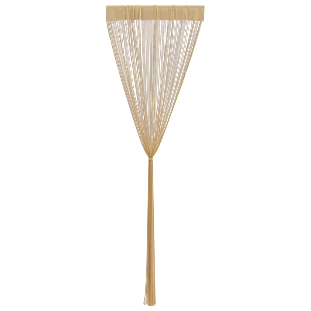 Fadenvorhänge 2 Stk. 140 x 250 cm Beige