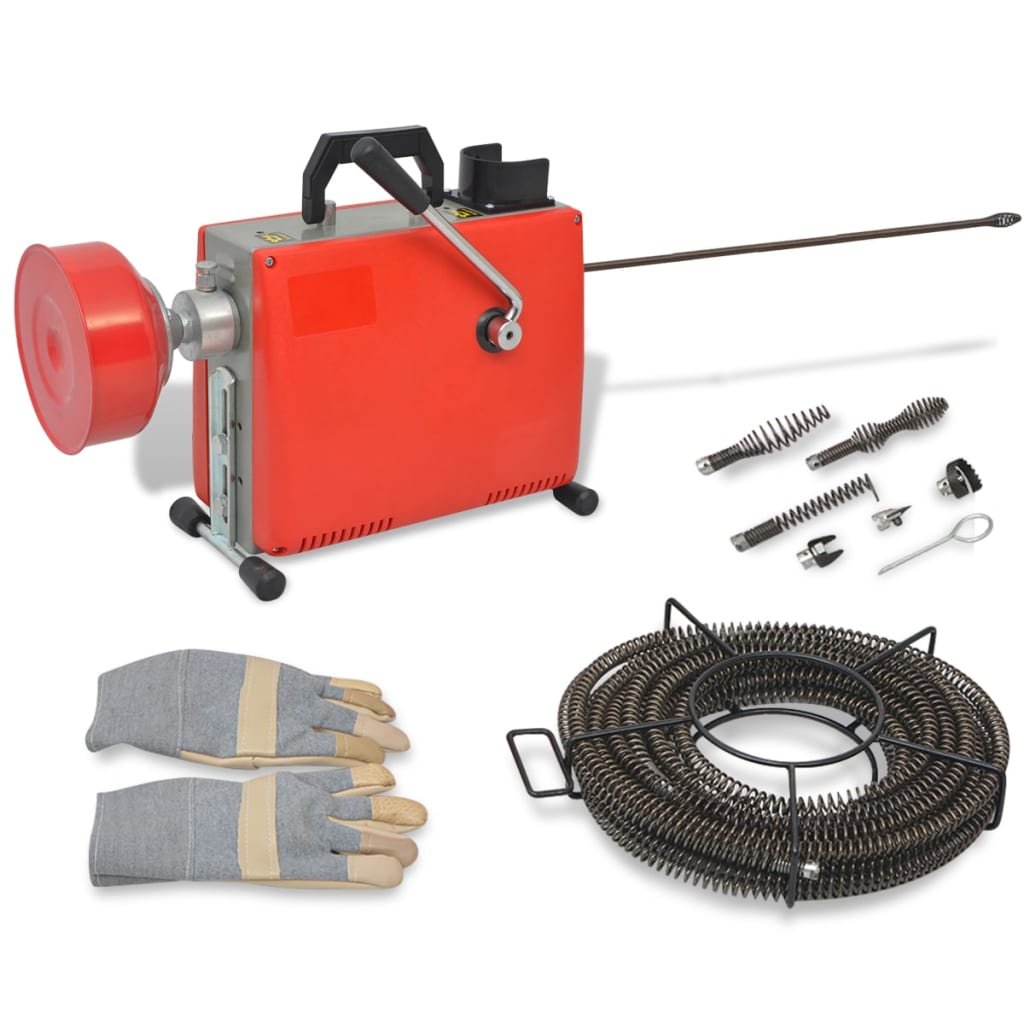 Rohrreinigungsmaschine 250W 15mx16mm / 4,5mx9,5mm