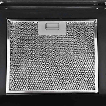 Wandhaube Edelstahl 756 m³/h 60 cm Schwarz