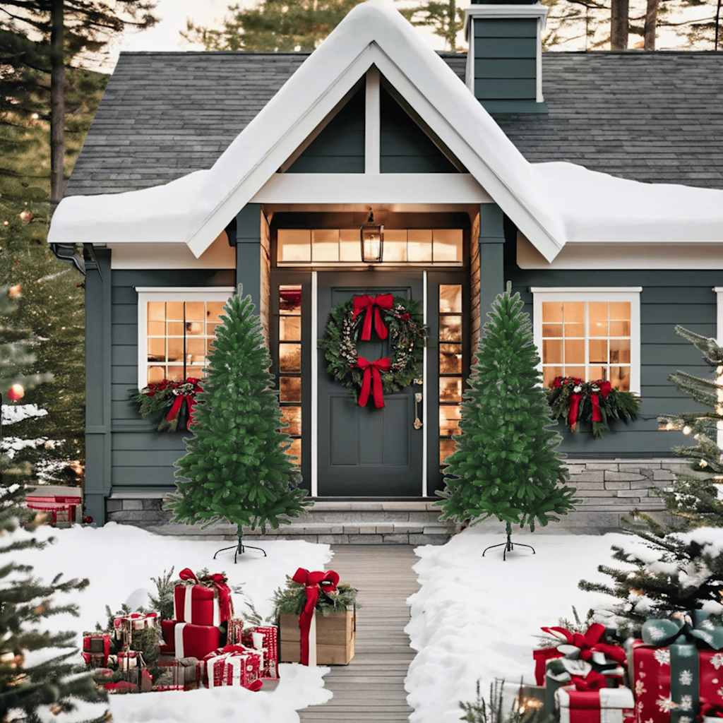 Künstlicher Weihnachtsbaum Naturgetreue Nadeln 150 cm Grün