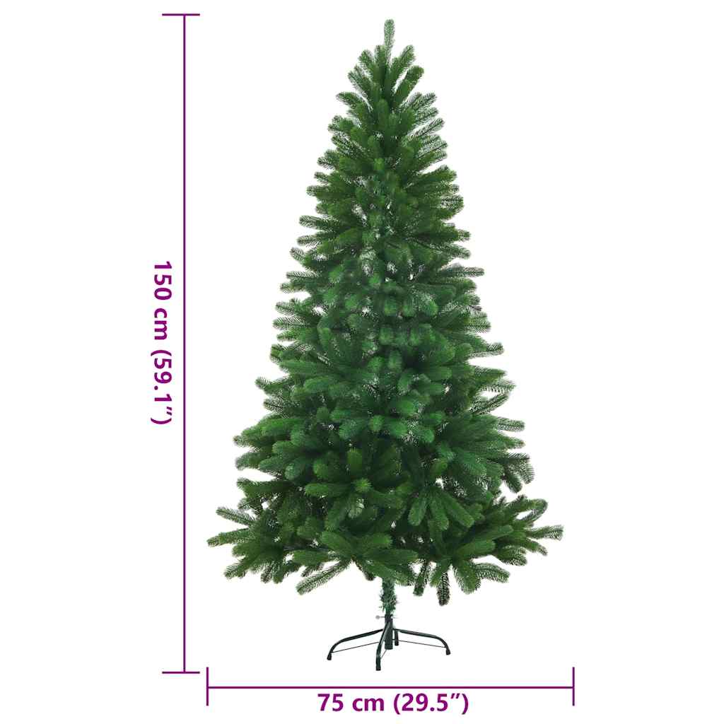 Künstlicher Weihnachtsbaum Naturgetreue Nadeln 150 cm Grün