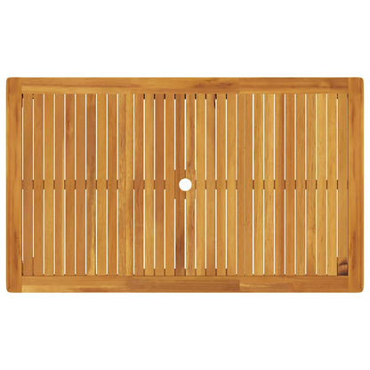 Gartentisch 150x90x74 cm Massivholz Akazie