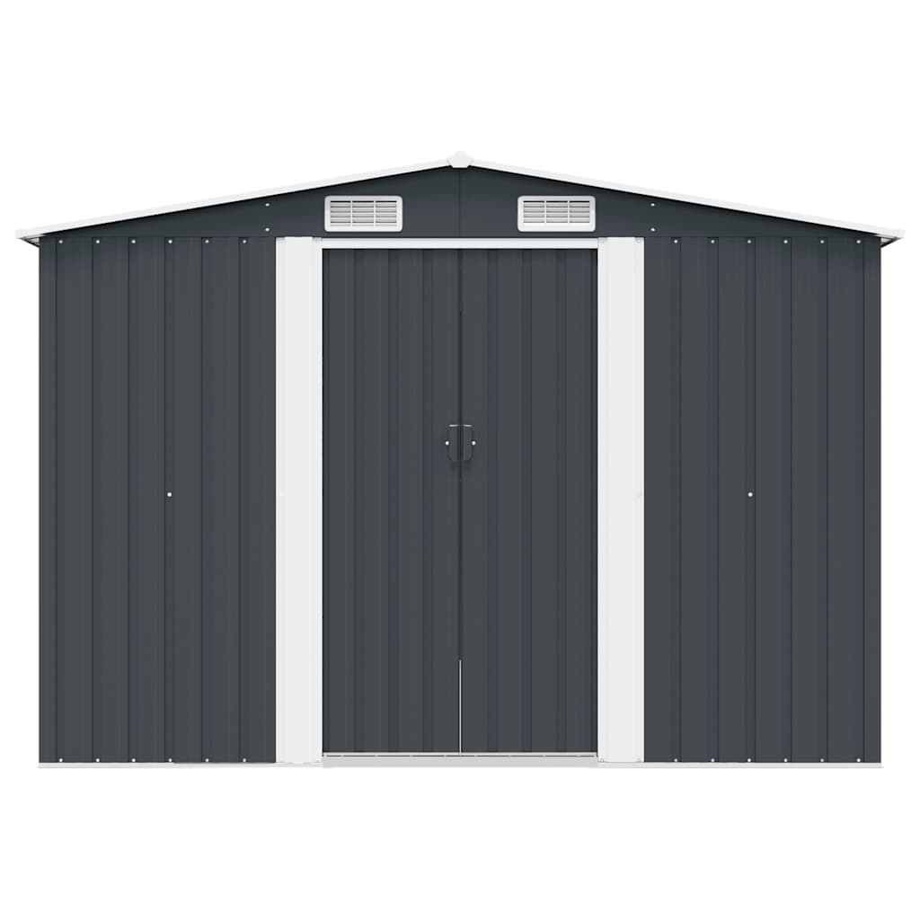 Gerätehaus 257x298x178 cm Metall Anthrazit