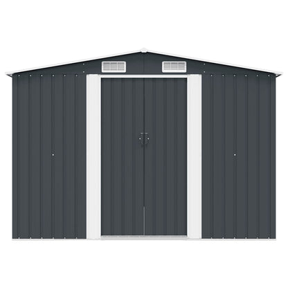 Gerätehaus 257x298x178 cm Metall Anthrazit