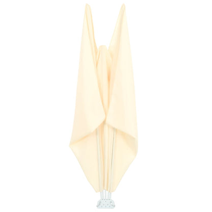 Faltbarer Terrassen-Seitenfächer Creme 400×200 cm