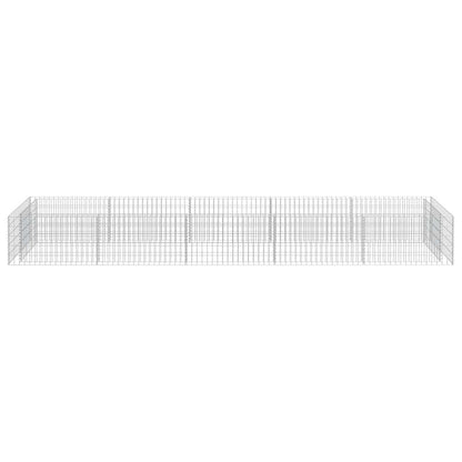 Gabionen-Hochbeet Verzinkter Stahl 450×90×50 cm