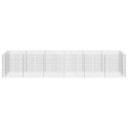 Gabionen-Hochbeet Verzinkter Stahl 540×90×100 cm