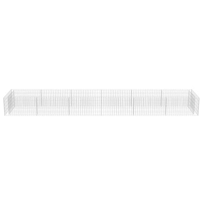 Gabionen-Hochbeet Verzinkter Stahl 540×90×50 cm