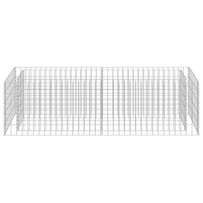 Gabionen-Hochbeet Verzinkter Stahl 180×50×50 cm