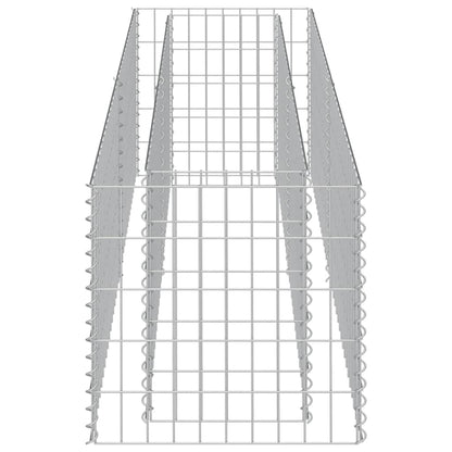 Gabionen-Hochbeet Verzinkter Stahl 180×50×50 cm