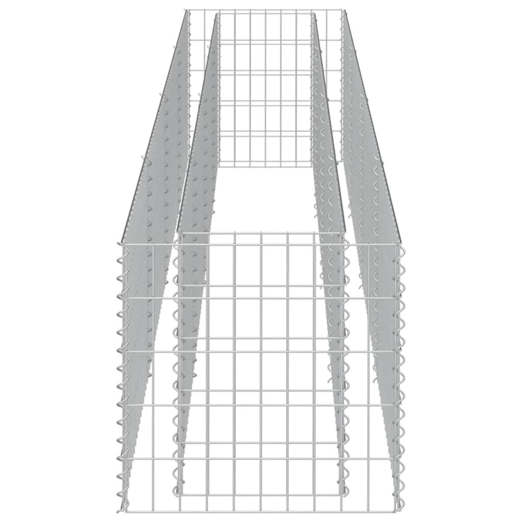 Gabionen-Hochbeet Verzinkter Stahl 360×50×50 cm