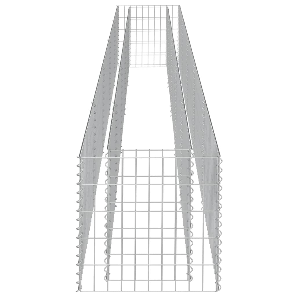 Gabionen-Hochbeet Verzinkter Stahl 450×50×50 cm